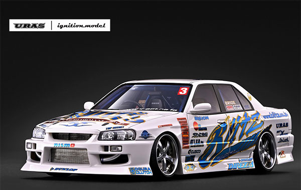 Ignition Model 1/18 URAS 스카이라인 ER34 2004 D1 스펙 레플리카