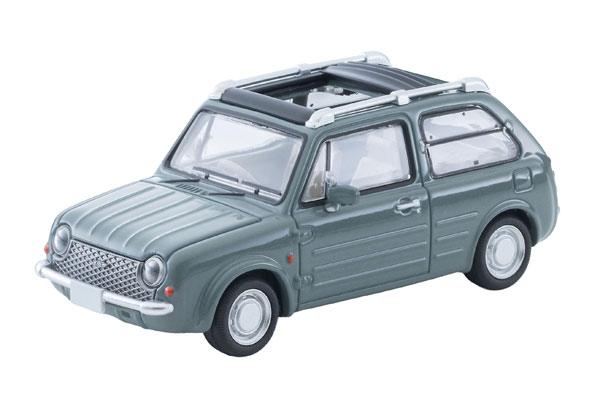 Tomytec Tomica Limited Vintage NEO LV-N394b Nissan PAO Canvas Top (Olive Gray) 1989 Model 图片 1