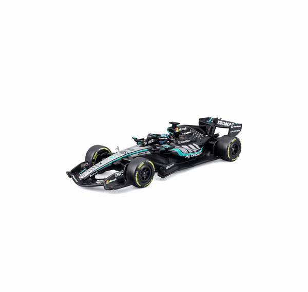 Bburago 1/43 Mercedes AMG Petronas Formula 1 TeamW17 2026 Australia GP No.63 G. Russell w/Driver & Clear Case