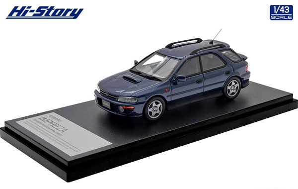 Hi-Story 1/43 SUBARU IMPREZA SPORTS WAGON WRX (1993) Blue Bild 1