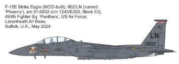 Mark I Models 1/144 F-15E/I US Air Force / Israeli Army Decals (For Revell)