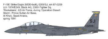 Mark I Models 1/144 F-15E/SA/QA US Air Force / Saudi Arabian Armed Forces / Qatar Army Decals (For Revell) 이미지 1