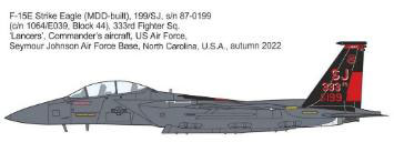 Mark I Models 1/144 F-15E/K/SG US Air Force / South Korean Army / Singapore Armed Forces Decals (For Revell)