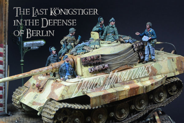 Darius Miniatures 1/35 WWII German King Tiger Crew & Accessories Set "The Last King Tiger: Defense of Berlin" (6 Figures)