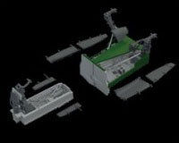 Eduard 1/48 SEPECAT Jaguar T.2/T.4 Landing Gear w/Storage Bay Set (For Airfix) รูปภาพ 1