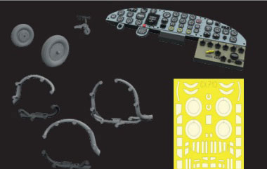 Eduard 1/72 Ju52 "Look Plus" Instrument Panel w/Part Set (For Airfix)
