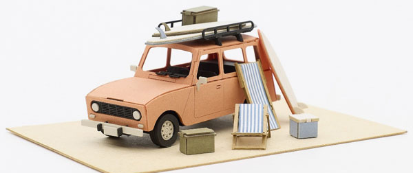 Sankei Miniatuart Petite 1/64 Surfboard and Car รูปภาพ 1