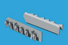 Quickboost 1/48 Fw190D-11 Exhaust (For Mini Art)