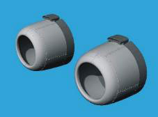 Quickboost 1/48 B-25B/C Initial Cowling w/Cooling Flap (Closed) (For Academy)