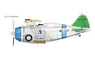 ミニカー 1/48 F3F-1 アメリカ海軍 ”USS レンジャー” [HA7306] Bild 1