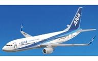 食玩 プラモデル 3.BOEING 737-800(トリトンブルー塗装) 「1/500 ANAウイングコレクション6」 gambar 1