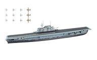 食玩 プラモデル 1/2000 3.ホーネット Btype(洋上ver.) 「世界の艦船キット2」